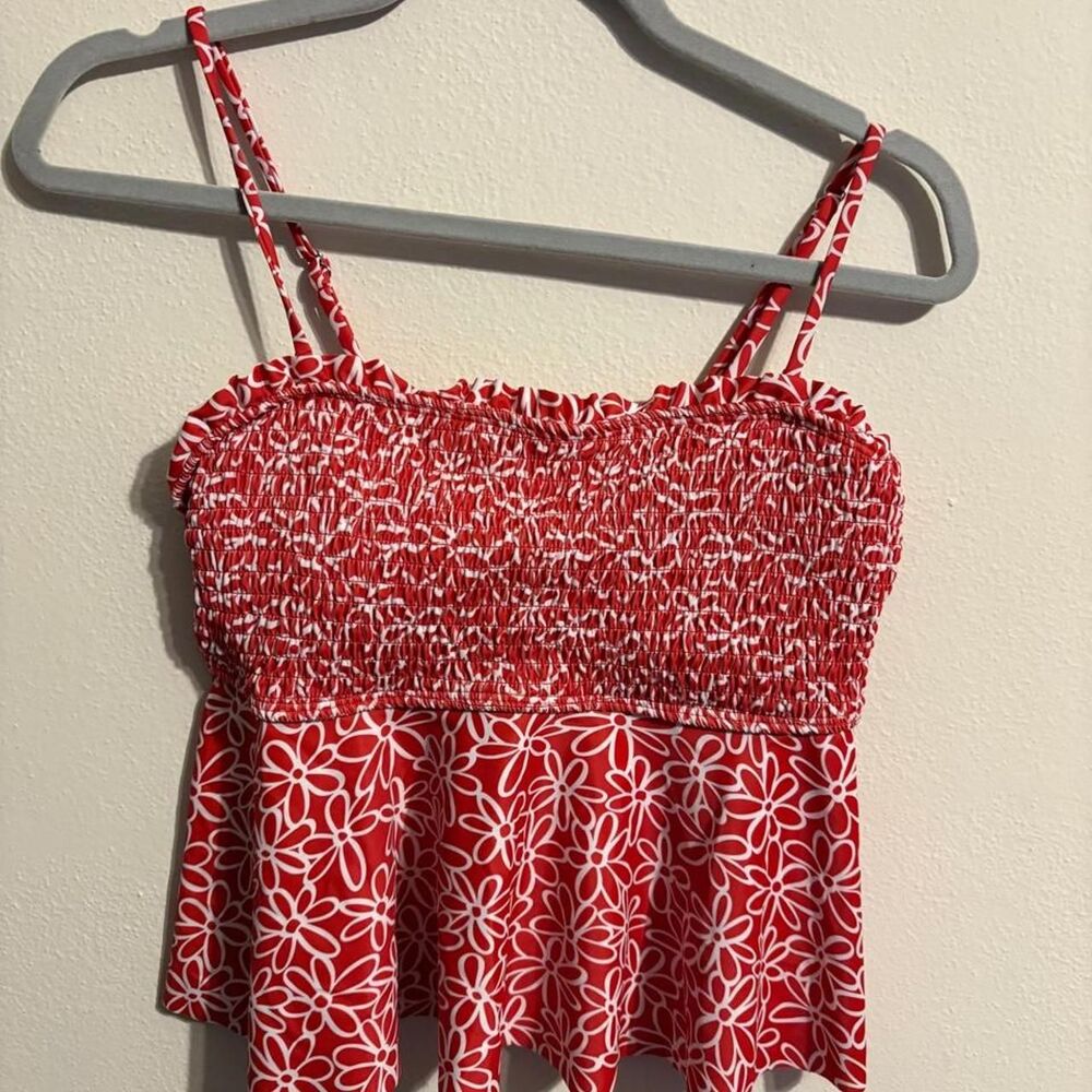 Shein Women's Red and Pink Swimsuit-one-piece